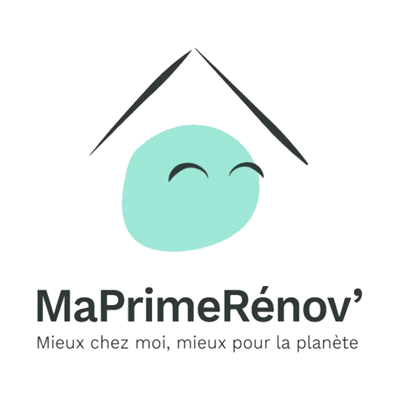 Logo Ma Prime Rénov – Dispositif d’aides financières pour les travaux de rénovation énergétique, contribuant à la réduction des dépenses énergétiques et à une maison plus écologique.